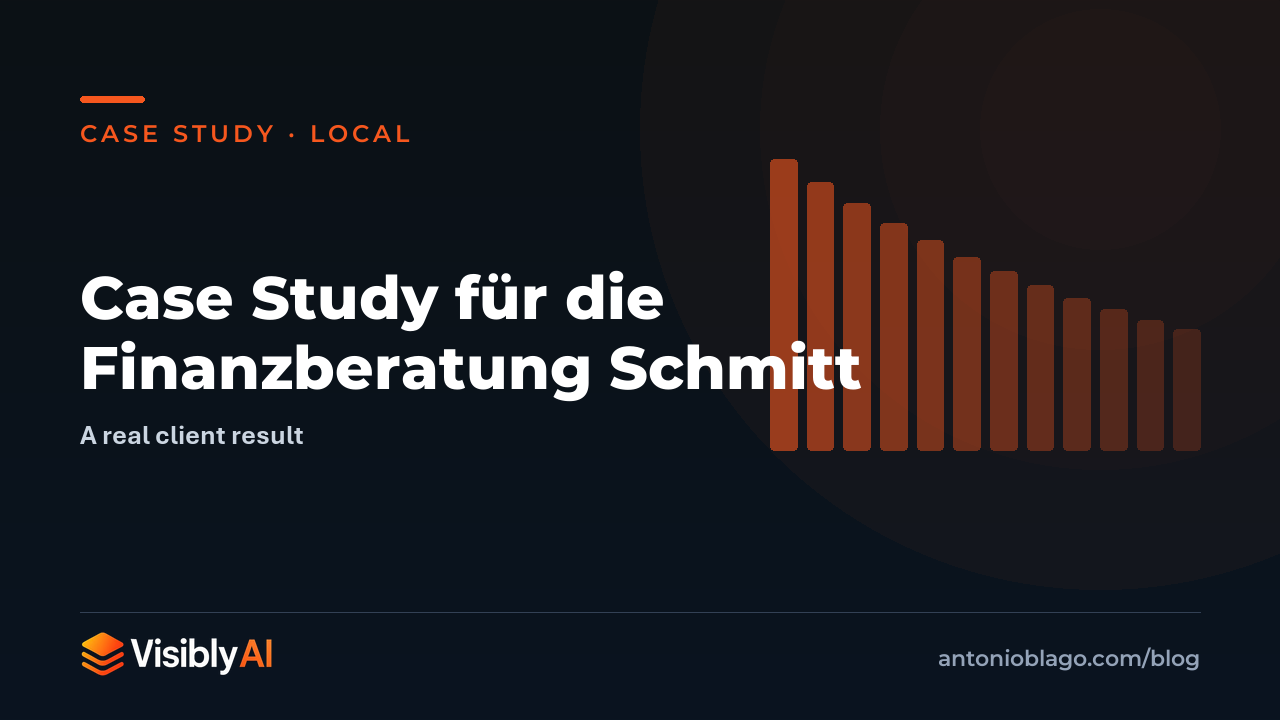 Case Study für die Finanzberatung Schmitt