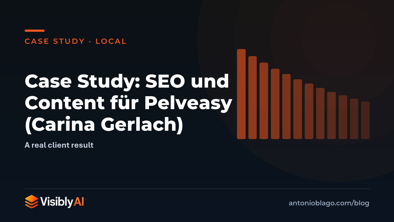 Case Study: SEO und Content für Pelveasy (Carina Gerlach)