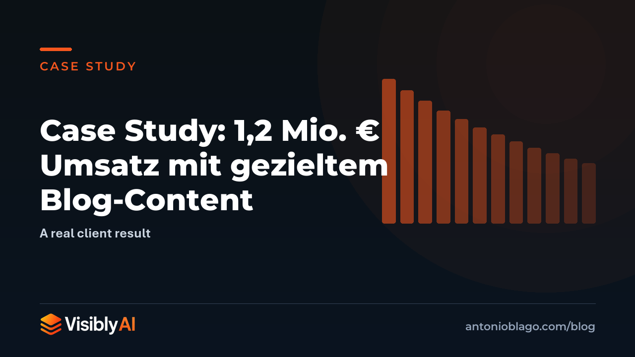 Case Study: 1,2 Mio. € Umsatz mit gezieltem Blog-Content