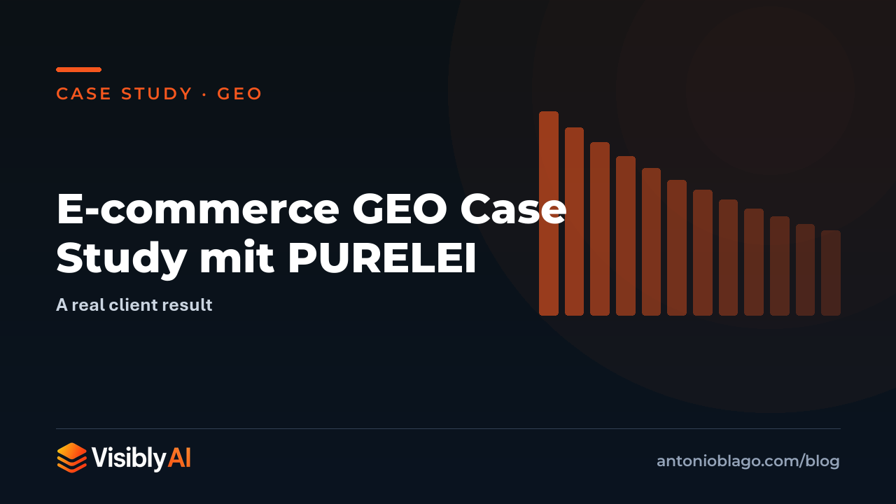 E-commerce GEO Case Study mit PURELEI