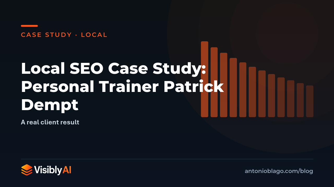 Local SEO Case Study: Personal Trainer Patrick Dempt