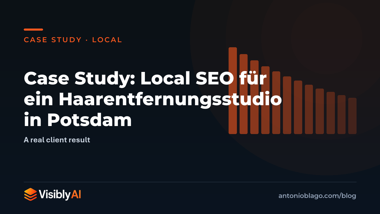 Case Study: Local SEO für ein Haarentfernungsstudio in Potsdam