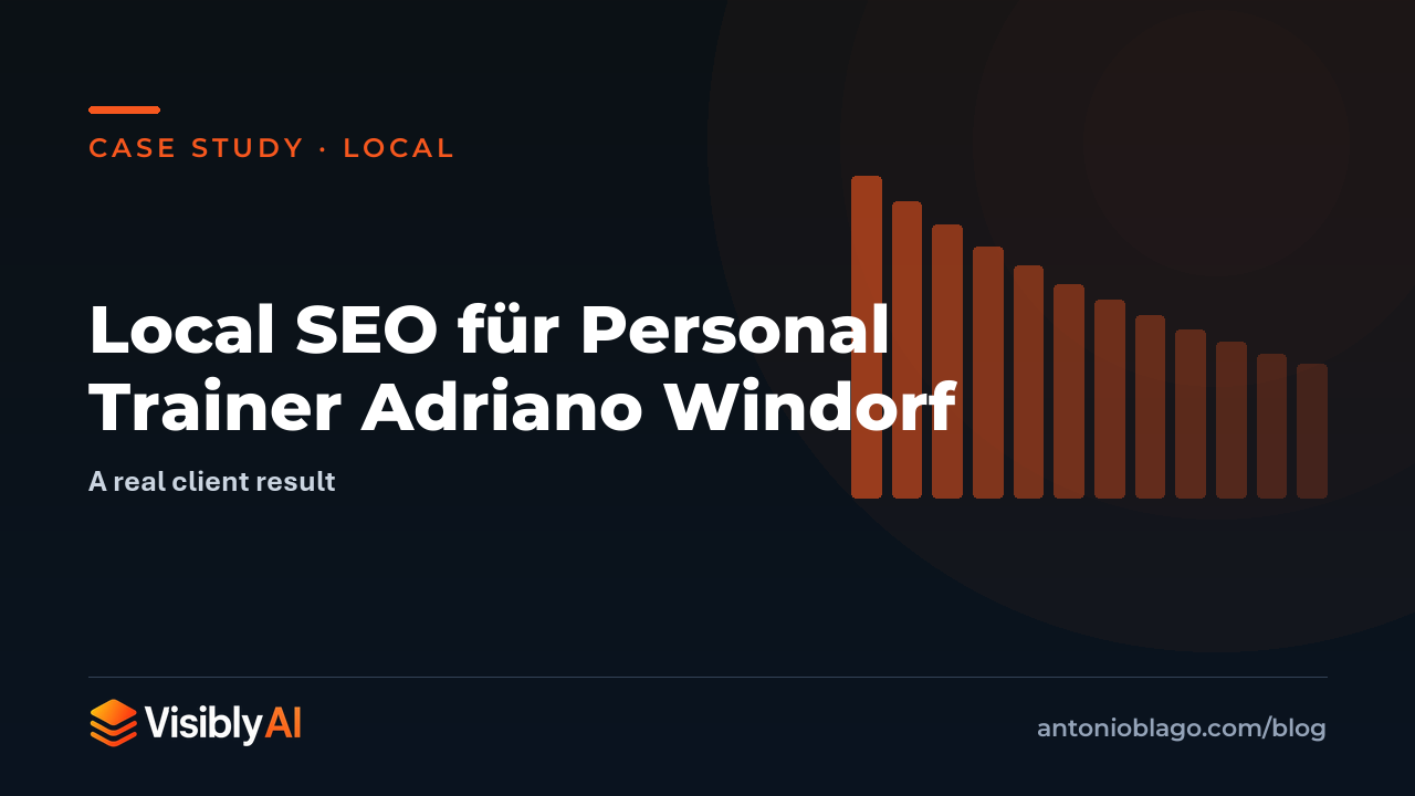 Local SEO für Personal Trainer Adriano Windorf