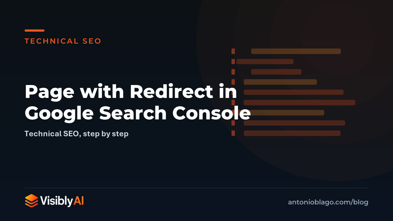 Page with Redirect in Google Search Console