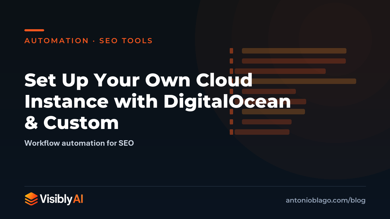 Set Up Your Own Cloud Instance with DigitalOcean & Custom