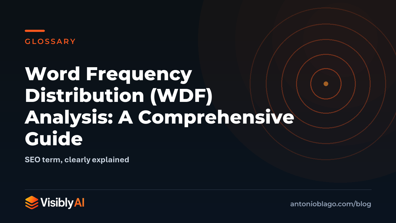 Word Frequency Distribution (WDF) Analysis: A Comprehensive Guide