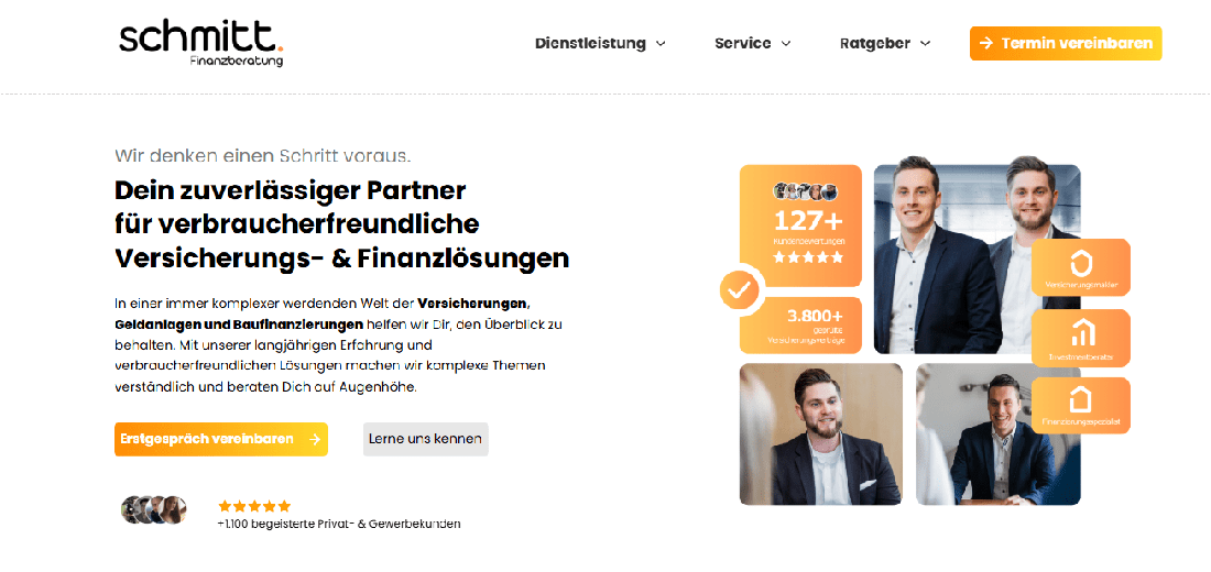 Case Study Finanzberatung Schmitt: 5.000 Klicks