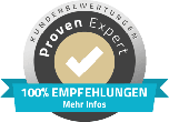 ProvenExpert: 100 Prozent Empfehlungen