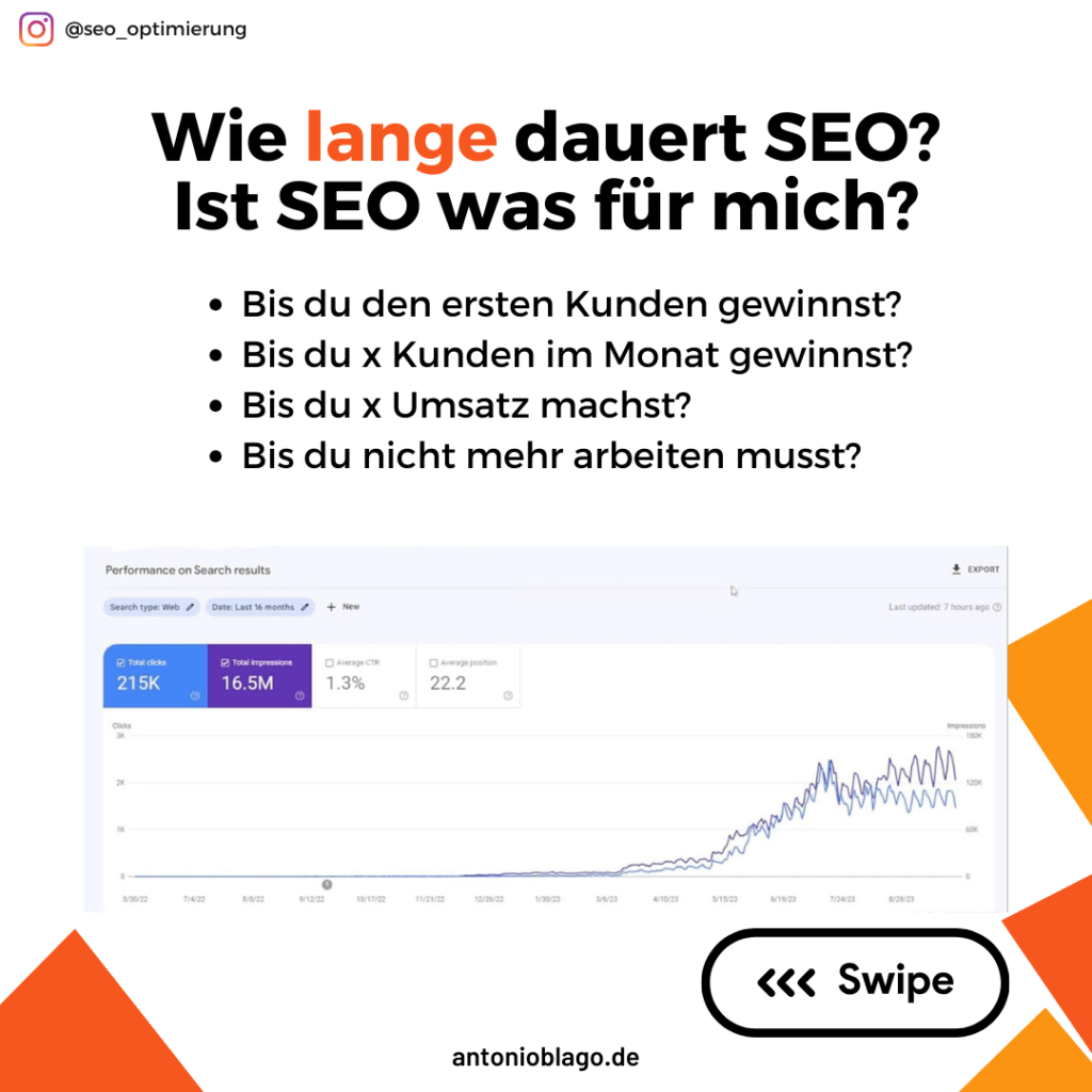 How long does SEO take, slide 1