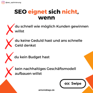 Wie lange dauert SEO