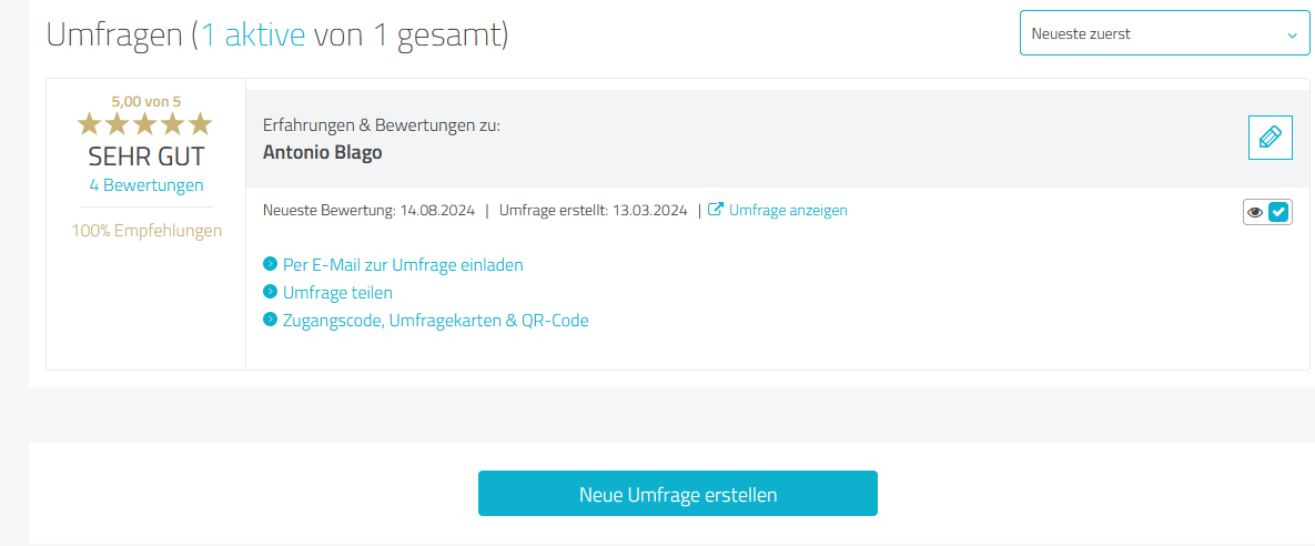 Reputation mit Umfragen aufbauen Reputation mit Umfragen aufbauen
