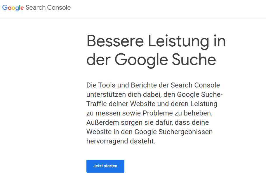 Google Search Console – Ein Überblick