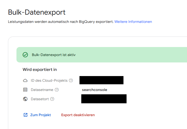 Tutorial: Google Search Console mit BigQuery verbinden (google search console data to bigquery)