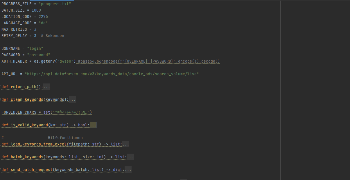 Günstigere Alternative zum Keyword Planner: 130k Keywords mit Python abrufen